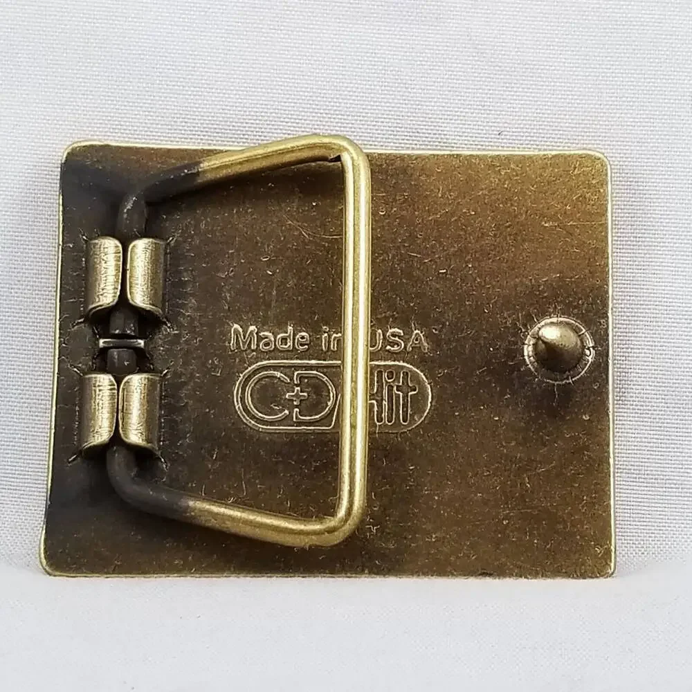 Rockwell Goss Cedar Rapids Iowa Belt Buckle Made‎ in USA Vintage